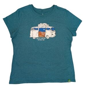Wild Tribute Bryce Canyon Camper Van Teal Green T Shirt Size XL